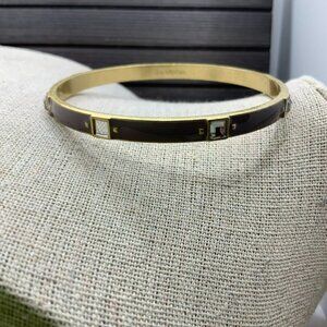 Lia Sophia “Four Square Dusty Rose” Purple Gold Tone Bangle